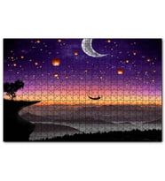 Cakapuzzle  Aya Asılı Salıncak Romantik Çift  Puzzle Yapboz MDF (Ahşap) (120 Parça)