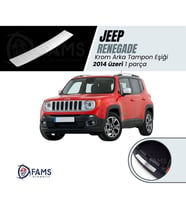 Jeep Renegade Krom Arka Tampon Eşiği 2014 Üzeri Paslanmaz Çelik