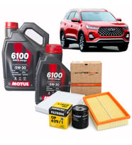 CHERY TİGGO 7 PRO PERİYODİK YAĞ BAKIM SETİ 5 litre MOTUL 6100 + HAVA + POLEN + YAĞ FİLTRSİ