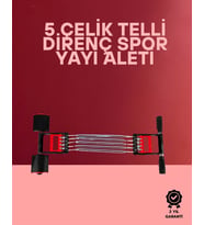 Ayarlanabilir Elastik Yaylı Ergonomik Tasarımlı Kas Güçlendirme Seti