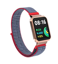 Xiaomi Redmi Watch 2 Lite Uyumlu Kordon Hasır Örgü Cırt Cırtlı Zore KRD-61 Kayış