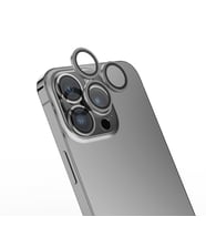 Apple iPhone 16 Pro Uyumlu Zore Mikro Kamera Lens Koruyucu (Gri)
