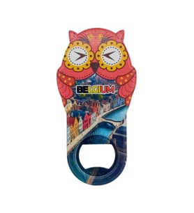 Belçika Temalı Baykuş Magnet Kapak Açacak (Karışık)