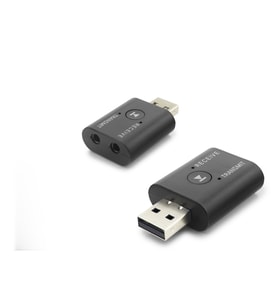 Usb Bluetooth Ses Verici + Alıcı Adaptör 2 In 1 - Siyah HD9006