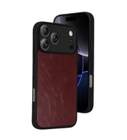 Apple iPhone 17 Pro Aras Deri Kapak - Bordo