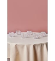 6 Kişilik Cam Çay Fincan Takımı, 180 ml, şık ve kullanışlı tasarım