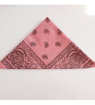 % 100 Pamuk etnik desen unısex bandana (Gül Kurusu)