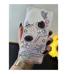 Tecno Spark 20 PRO (KJ6) Uyumlu Baskılı Şeffaf Telefon Kılıfı