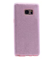 Samsung Galaxy S6 Edge Uyumlu Kılıf Zore Shining Silikon (Rose Gold Altın)