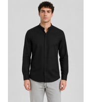 Baros Hakim Yaka Uzun Kol Slim Fit Keten Gömlek - 7684