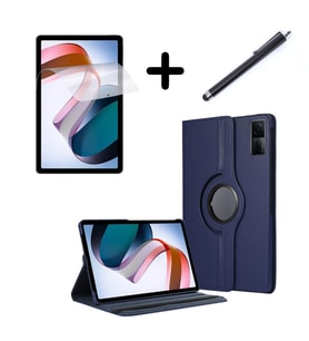 Huawei MatePad Air 11.5 inç Kılıf Dönen Tablet Kilifi Ekran Koruyucu+Kalem (Lacivert)