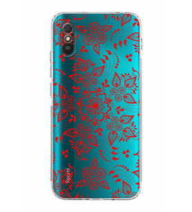Xiaomi Redmi 9A  Kamera Korumalı Kapak Nostalji Desen Tasarımlı Şeffaf  Kılıf