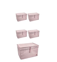Düzenleyici Kutu Organizer Cırtlı Saklama Hurç Maxi Boy 30cm X 40cm X 50cm (5 Adet)