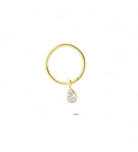 Glorria Altın Damla Halka Piercing