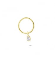 Glorria Altın Damla Halka Piercing