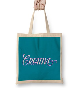 Creative Slogan Bez Çanta Uzun Saplı
