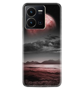 Vivo Y22 Kılıf Resimli Desenli Silikon Platinium Series Red World 1836