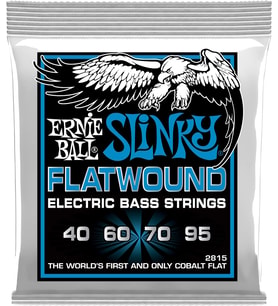 Ernie Ball Extra Slinky Flatwound Elektrik Bas Telleri, Ölçü 40-95