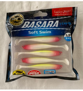 LUCKY  JOHN  BASARA 3D SOFT  SWİM  3.5'' (8.89 CM )  TR005  6P SİLİKON  YEM