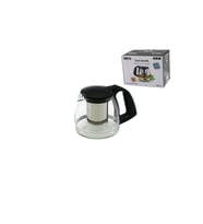 700ML CAM DEMLİK ÇELİK SÜZGEÇLİ - PLASTİK KULP - KAPAK - KROM ÇERÇEVE (4915)