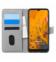 Microsonic Reeder P13 Blue Max Pro Lite 2022 Kılıf Fabric Book Wallet Gri