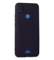 Newface Xiaomi Redmi 9C Kılıf Kelvin Kartvizitli Silikon - Derin Mor