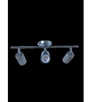 Dylight Retro Krom Hareketli Modern Spor 3 Lü Led spot Avize Günıiığı Ampullü (Siyah)