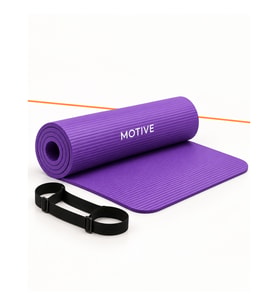 Motive 10 mm Yoga ve Pilates Matı 183 x 61 cm Taşıma Askılı Mor