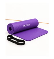 Motive 10 mm Yoga ve Pilates Matı 183 x 61 cm Taşıma Askılı Mor