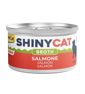 GimCat Shinycat Broth Sos İçinde Somonlu Kedi Konservesi 70g