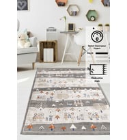 Konfor Kids 4583 Motto Modern Dokuma Çocuk Halısı