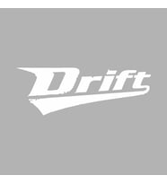 Drift Araba Sticker siyah 15x5 CM (Beyaz)