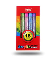 Valkyrie Leto 18 Adet Akrilik Marker Kalem Seti