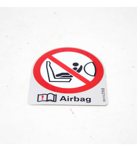 3B0010219B Airbag hava Yastığı uyarı Etiketi Volkswagen Seat