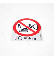 3B0010219B Airbag hava Yastığı uyarı Etiketi Volkswagen Seat