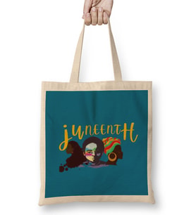 juneteenth DAY 2021 Bez Çanta Uzun Saplı