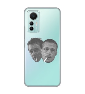 Xiaomi Mi 12 Lite Uyumlu Fight Club Desenli Şeffaf Telefon Kılıfı