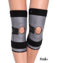 Ligament ve Patella Destekli Dizlik Ayarlanabilir Ortopedik Diz Desteği Spiral Balenli Diz Destek Bandajı