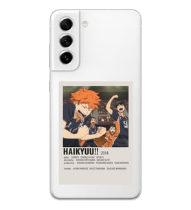 Samsung Galaxy S21 FE Uyumlu Haikyuu!! Poster Tasarımlı Şeffaf Telefon Kılıfı