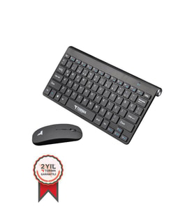 TORİMA TMK-05 Siyah Akıllı Kablosuz Klavye Fare Seti