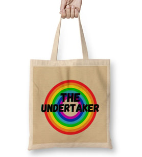 The Undertaker- Vintage Retro Rainbow Style Warriors Design Wrestlers-gift Bez Çanta Uzun Saplı