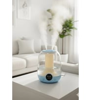 Glr K07 Mavi Çift Spreyli Ultrasonik Sessiz Hava Nemlendirici ve Gece Lambası 2.5L Kapasite
