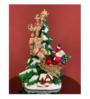 ÇAM AĞACINDA NOEL BABA DEKOR HS661 (Kahverengi)