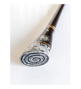 Spiral Dokulu Kokonat Saç Çubuğu
