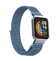 Xiaomi Redmi Watch (Mi Watch Lite) Uyumlu Kordon Hasır Örgü Cırt Cırtlı Zore KRD-61 Kayış