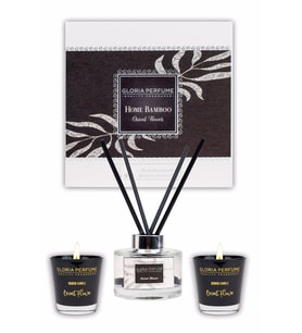 GLORIA PERFUME ORIENT FLOWER HOME FRAGRANCE & AROMATIC CANDLE DUO