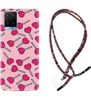 Vivo Y11S Y21S Y20 Y20S Y70 Kılıf Boyun Asklı Rasta Silikon Heart Lollipop 1414