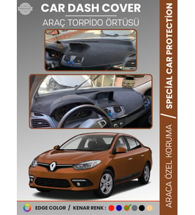 RENAULT FLUENCE NAVİGASYONLU BÜYÜK EKRANLI (2013-2016) Torpido Örtüsü Panel Torpido Koruma Tam Uyum
