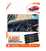MAZDA 323 BD ESKİ KASA (1980-1985) Uyumlu Ön Torpido Koruma Kılıfı Halısı - Siyah