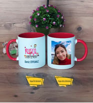 Rusça Öğretmeni Kupa Bardak Kırmızı Fotoğraflı Öğretmenler Günü Hediyesi